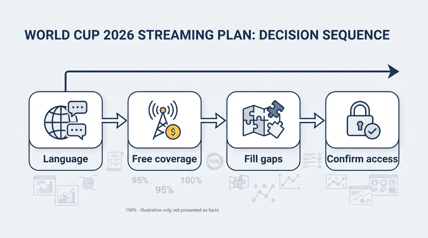 Workflow diagram for world cup 2026 streaming.