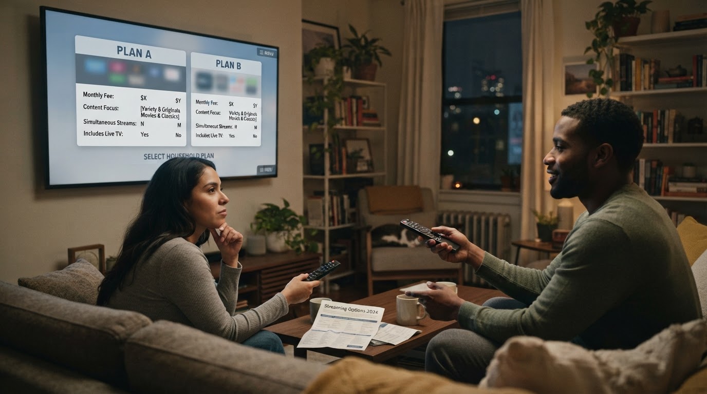 Editorial illustration for best streaming platforms.