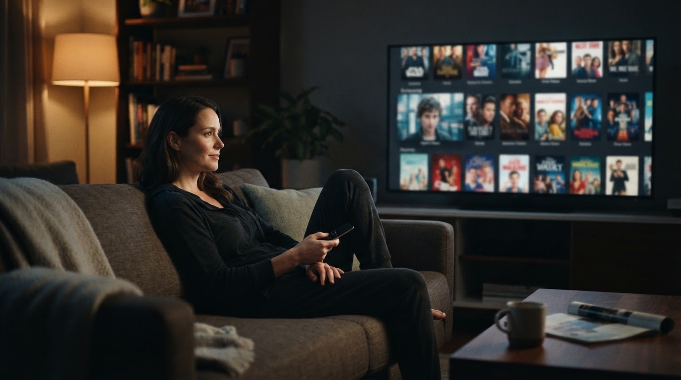 Editorial illustration for apple tv shows list.