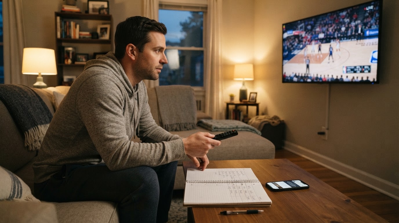 Editorial illustration for best streaming services for sports.