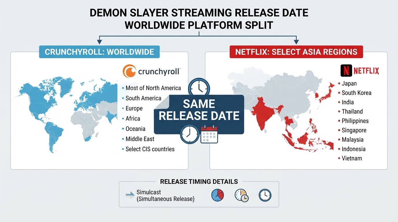 Workflow diagram for demon slayer streaming release date.